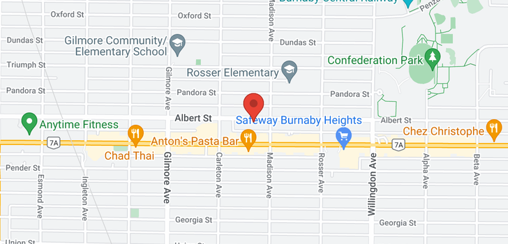 map of 202 4272 ALBERT STREET